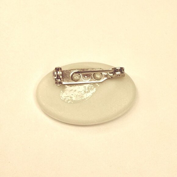 Inspirational Brooch Pin Ceramic My Grace Is Sufficient For You 1.25in Religious - Picture 6 of 10